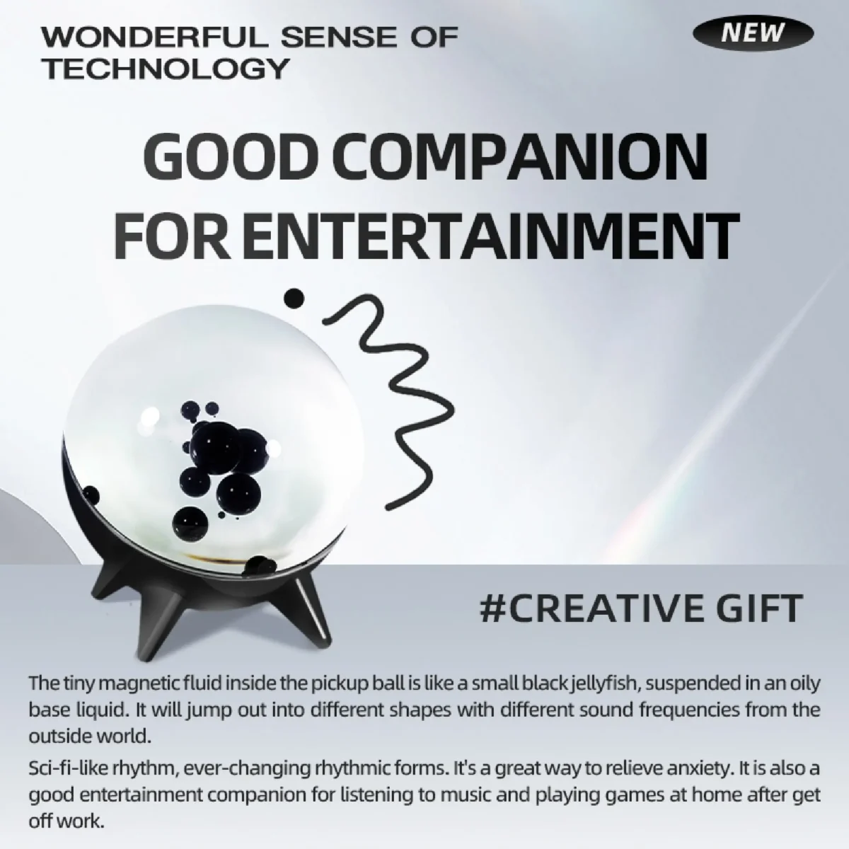 Ferrofluid Speaker Creative Gift Min